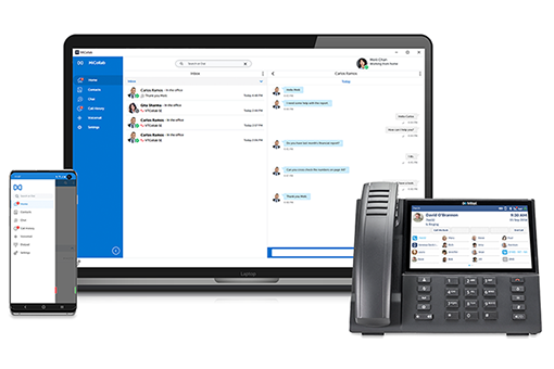 Mitel Demo on Desktop, VoIP Phone, and Cellphone as Shown by Florida-based Accredited Providers